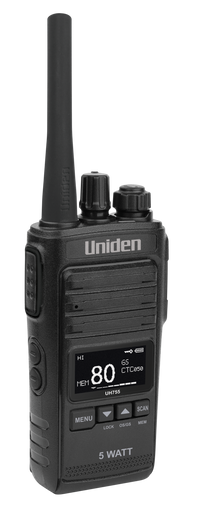 Uniden UH755-2DLX SINGLE PACK 5W - Commercial